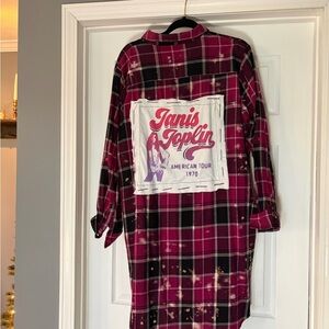 Janis Joplin Plaid Shirt